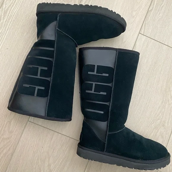 UGG Shoes Ugg Classic Tall Womens Boot W Rubber Logo Poshmark